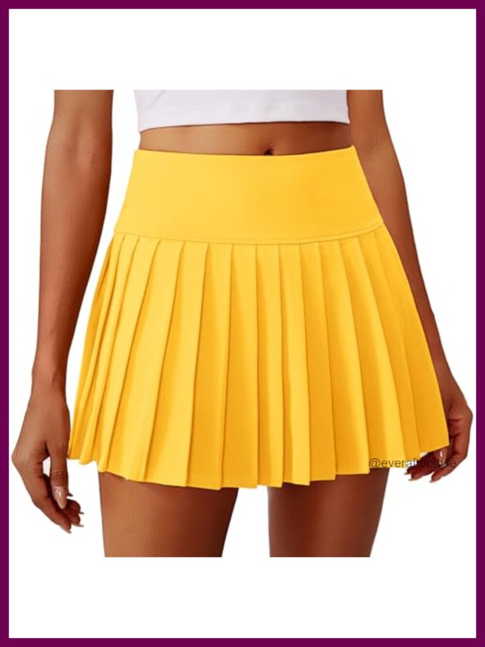 Pleated Tennis Skirt Mini Athletic Golf Skort with Pocket Polyester Blend